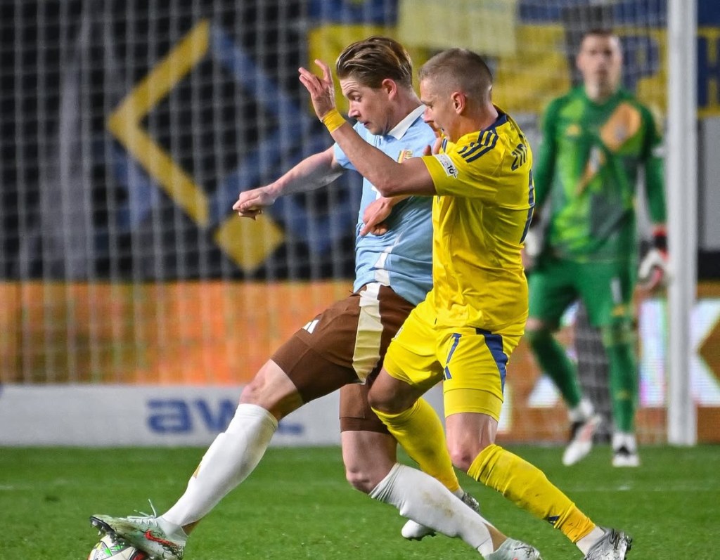 Ucrania da un golpe sobre la mesa y vence a una tímida&nbsp;Bélgica