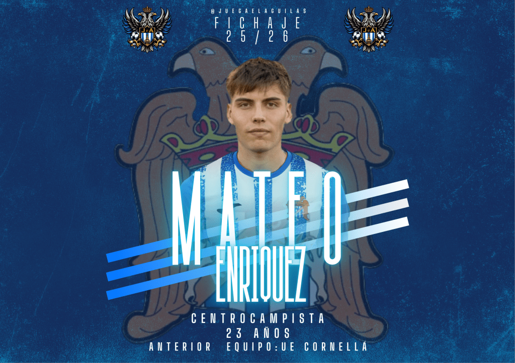 Mateo Enríquez, nuevo fichaje del Águilas FC para la&nbsp;medular