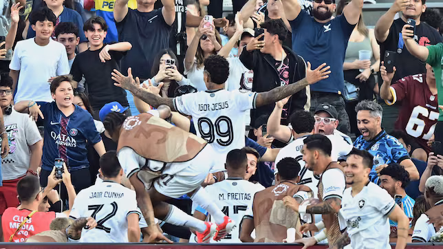 Golpe mundial: Botafogo, campeón de Sudamérica tumba al PSG, campeón de Europa y aprieta el Grupo&nbsp;B