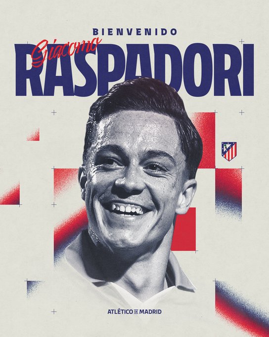 Raspadori se muda al Metropolitano para reforzar el ataque&nbsp;rojiblanco