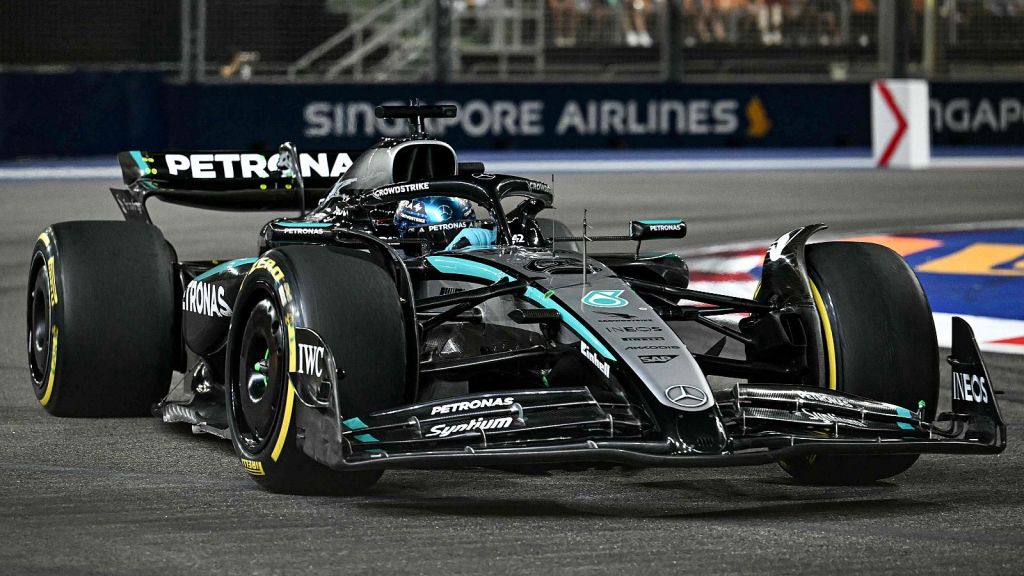 Sólida victoria de George Russell en Singapur; gran carrera de Alonso y&nbsp;Sainz