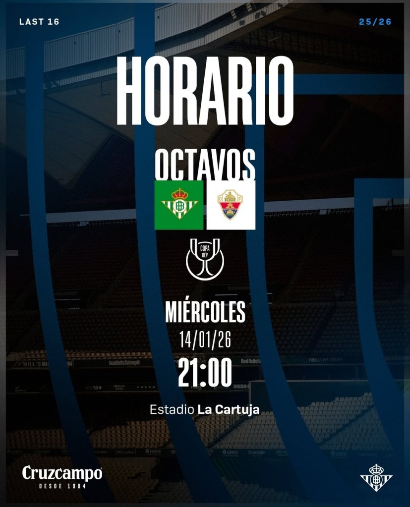 Previa Real Betis-Elche: El pase a cuartos en La Cartuja entre bajas, urgencias y ambición&nbsp;copera