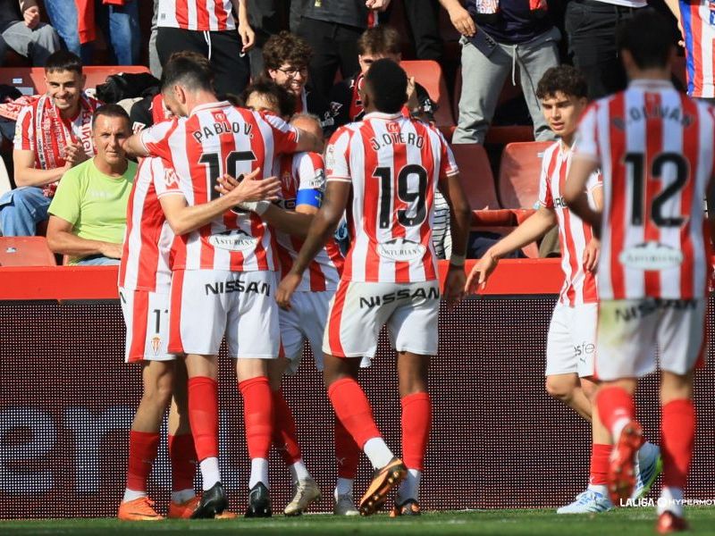 De menos a más: el Sporting golea y hunde aún más al&nbsp;Cádiz